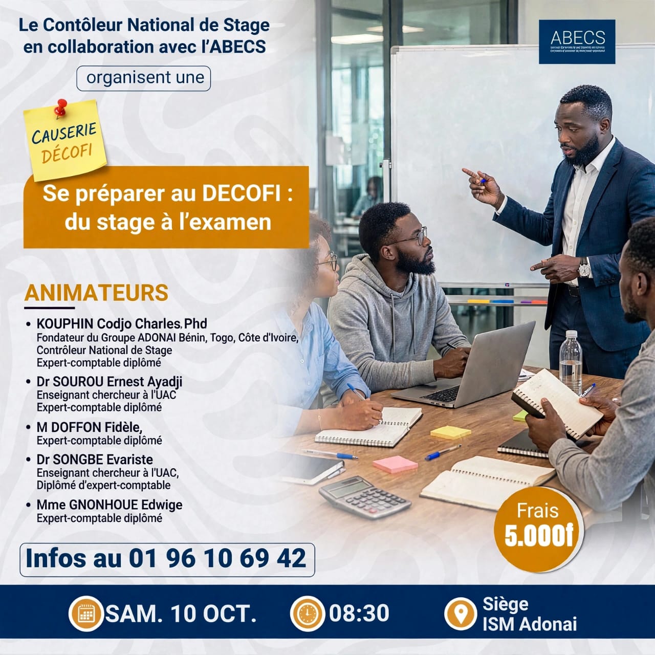 Causerie débat sur le thème : Se préparer au DECOFI : du Stage à l'examen